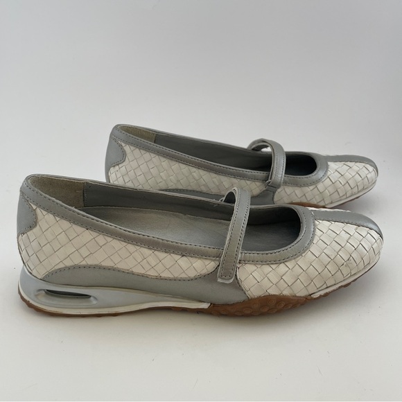 Cole Haan Silver and White Mary Jane Flats - Picture 4 of 8